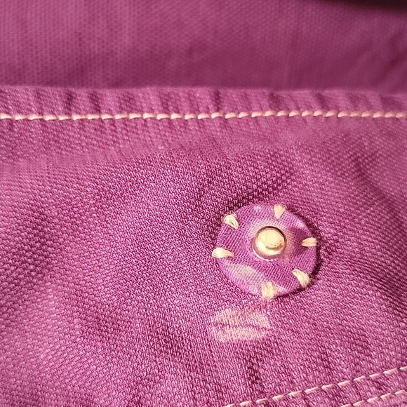Eileen Fisher Purple Organic Cotton Hemp Boho Jacket Size Medium - Picture 11 of 13